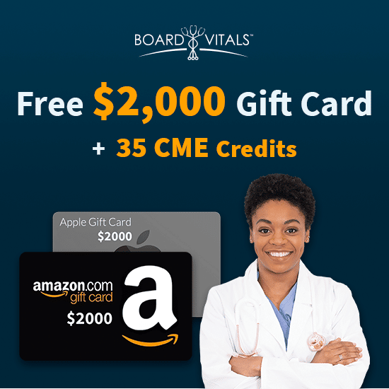 BoardVitals Emergency Medicine Online CME Bundle with Free $2,000 Amazon or Apple Gift Card
