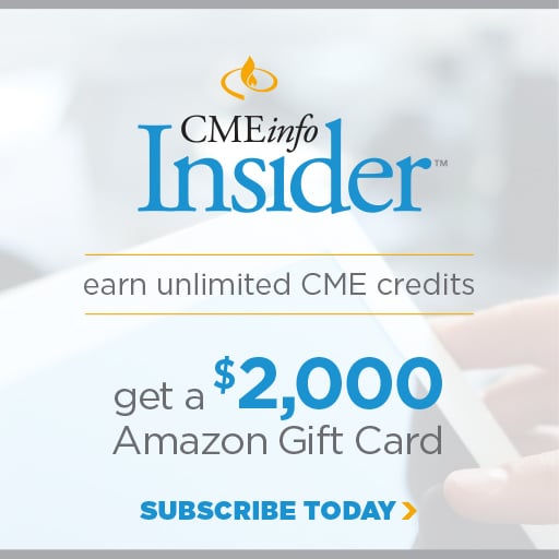 CMEinfo Insider Psychiatry with up to $2,000 Amazon Gift Card