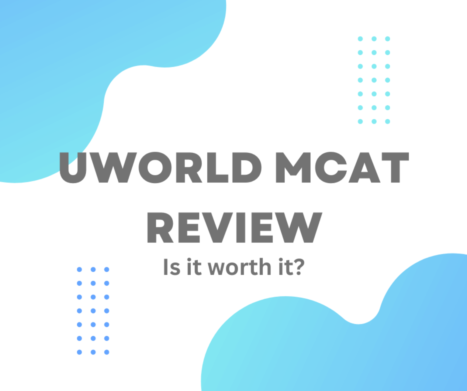 UWorld MCAT Review 2024 [Must Read Before Buying!]